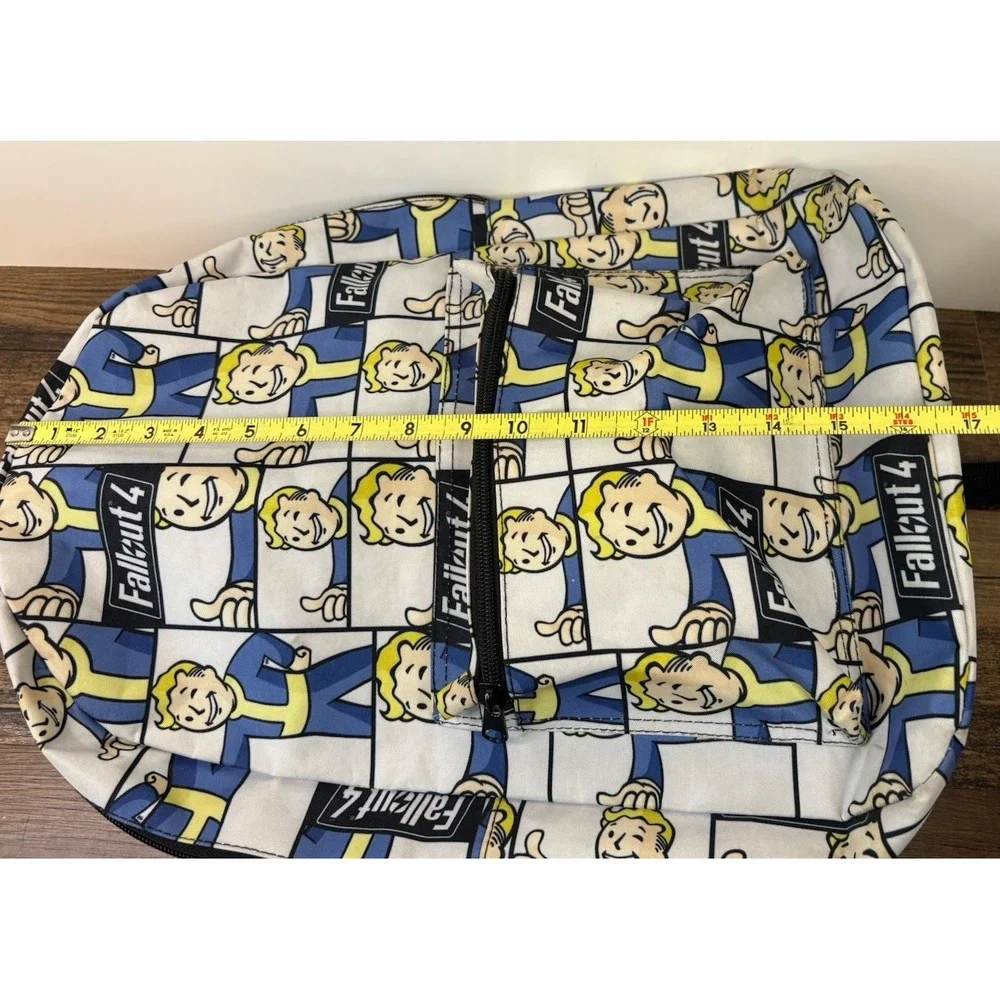 Bethesda Fallout Vault Boy Backpack with Zippered Pocket Video Game Merchandise